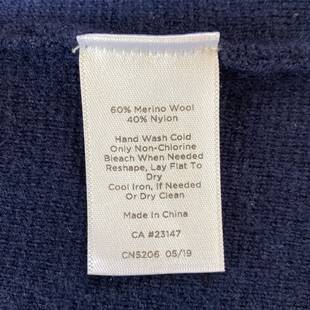 Talbots Mp Merino Wool Blend Open Front Long Line… - image 5